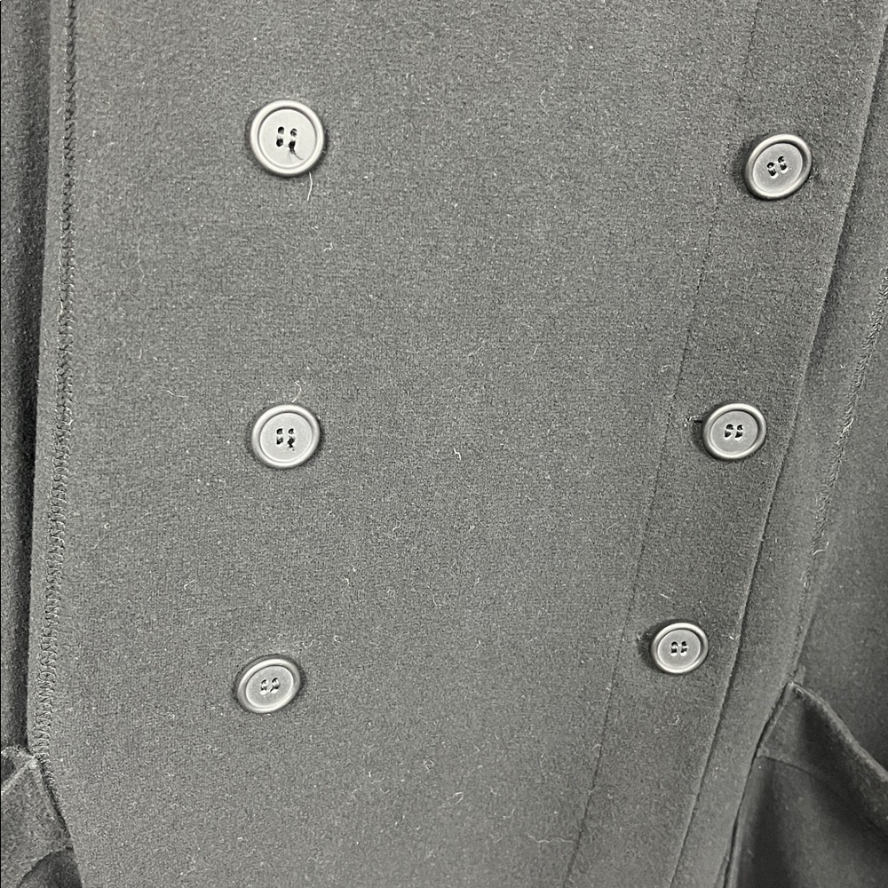 Lurdes Bergada (Made in Spain) Womens Jacket L Black Dble Button Front Pockets - Picture 7 of 14